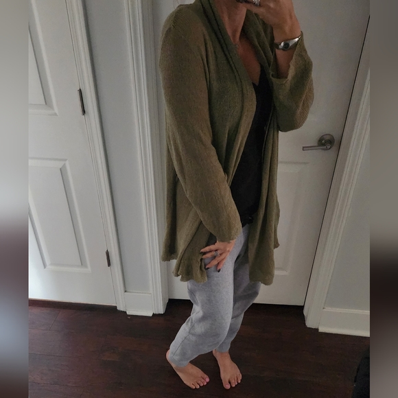 Vintage Linea by Louis Dell Olio Open Green Cardigan 💚 - Picture 6 of 7